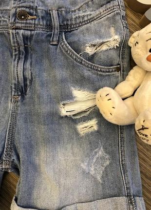 Джинсовий комбінезон, шорти джинсові на дівчинку 8-9 років4 фото