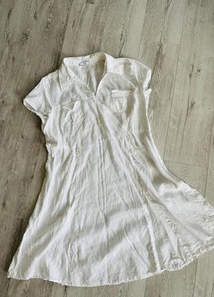 Плаття сукня сарафан льон лляний льняний zara mango 🥭6 фото