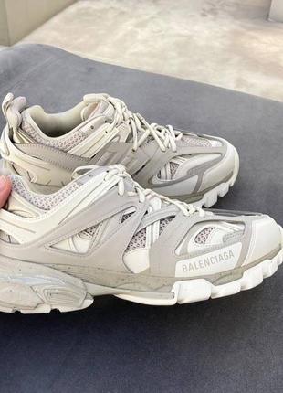 Кросівки в стилі balenciaga біло бежеві
