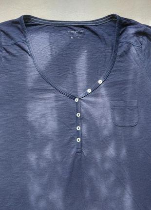 Женская футболка с длинным рукавом лонгслив синий in extenso5 фото