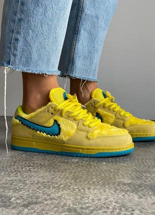 Кросівки nike sb dunk x grateful bears yellow