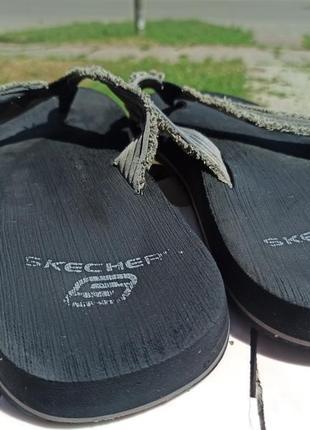 Комфортные качественные шлепанцы, вьетнамки skechers 45-462 фото