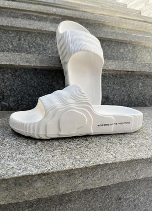 Сланці adidas yeezy adilette slides white5 фото