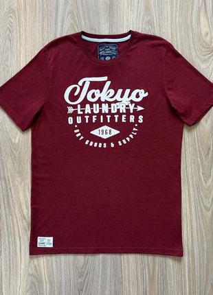 Мужская хлопковая футболка с принтом tokyo laundry co