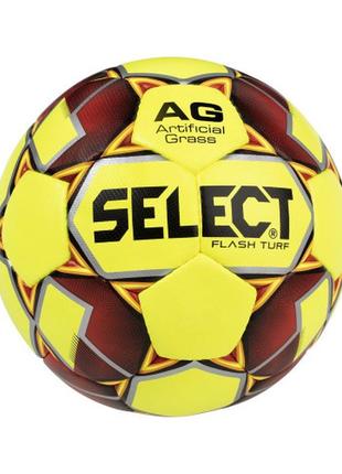Мяч футбольный select flash turf (ims) (013) жовто/червоний, 4