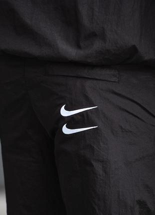 Штани nike swoosh чорні4 фото