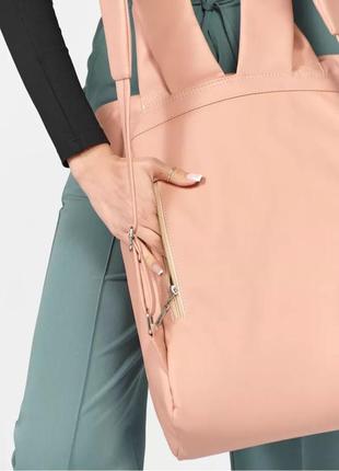 Женская сумка-рюкзак sambag shopper пудра8 фото