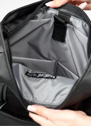 Женская сумка-рюкзак sambag shopper черная8 фото