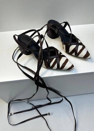 Эксклюзивные босоножки женские натуральная итальянская кожа и замша люкс на каблуке с завязками5 фото