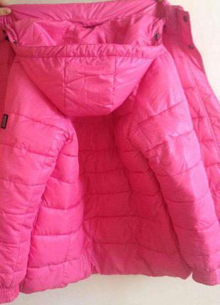 Женская зимняя куртка пуховик, размер 40, цвет розовый3 фото