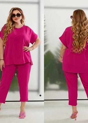 Костюм "монако" колір лайм, парламент, зелений, темно синій, фуксія.
 розміри виробу 50-52,54-56,58-60