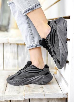 Женские кроссовки  adidas yeezy boost 700 v2 vanta black6 фото