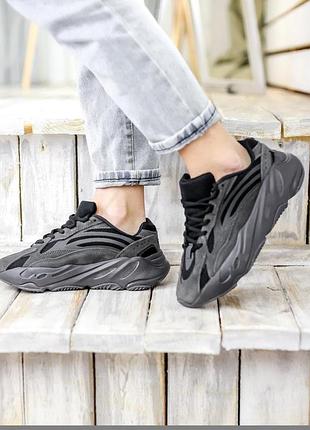 Женские кроссовки  adidas yeezy boost 700 v2 vanta black5 фото