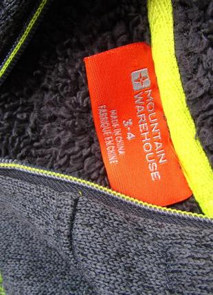 Спортивная теплая худи кофта куртка на искусственном меху с капюшоном mountain warehouse2 фото