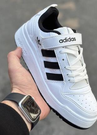 Женские кроссовки  adidas forum white black 36