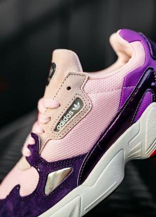 Женские кроссовки  adidas falcon purple pink5 фото