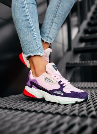 Кросівки жіночі  adidas falcon purple pink