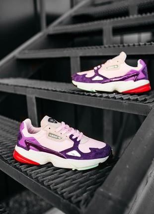 Женские кроссовки  adidas falcon purple pink8 фото