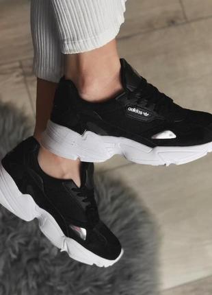 Кросівки жіночі  adidas falcon black 1