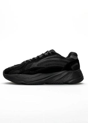 Кросівки чоловічі   adidas yeezy boost 700 v2 all black