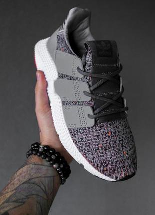 Женские кроссовки  adidas prophere grey solar red4 фото