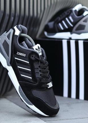 Мужские кроссовки  adidas zx 800 black white