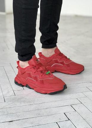 Мужские кроссовки  adidas ozweego adiprene red4 фото