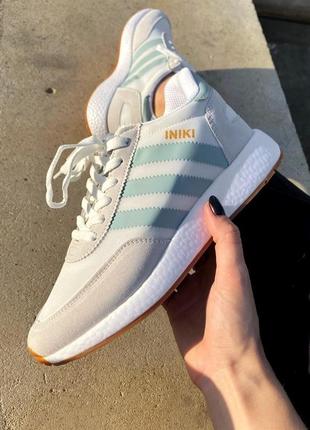 Кроссовки женские adidas iniki beige mint адидас иники3 фото