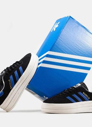 Женские кроссовки  adidas gazelle bold shoes blue