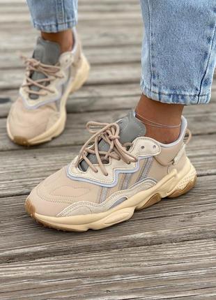 Мужские кроссовки  adidas ozweego adiprene pride beige 2