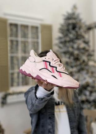 Женские кроссовки  adidas ozweego adiprene pride pink