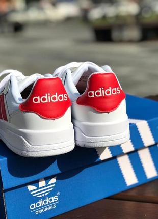 Кросівки жіночі  adidas neo disney white red yellow logo7 фото