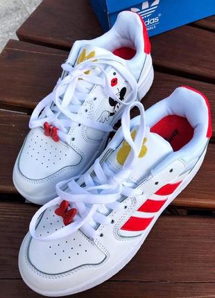 Кросівки жіночі  adidas neo disney white red yellow logo6 фото