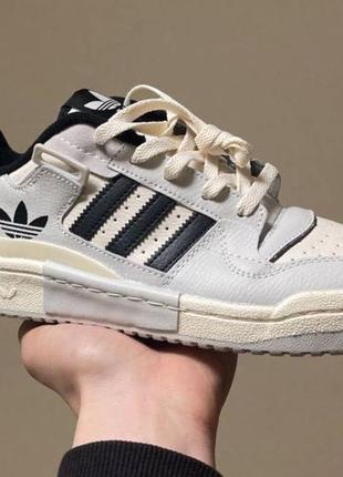 Мужские кроссовки  adidas line forum exhibit low white grey