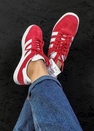 Мужские и женские кроссовки  adidas gazelle red