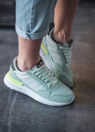 Женские кроссовки  adidas zx 500 mint