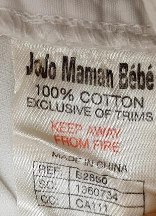 Jojo maman bebe английские шорты белые детские летние на девочку 2-3 года9 фото
