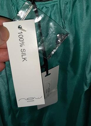 Чистый шелк! платье сарафан 14uk 5