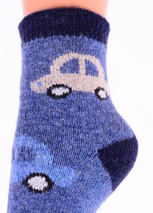Вовняні шкарпетки дитячі всередині з махрою , 11-14 см