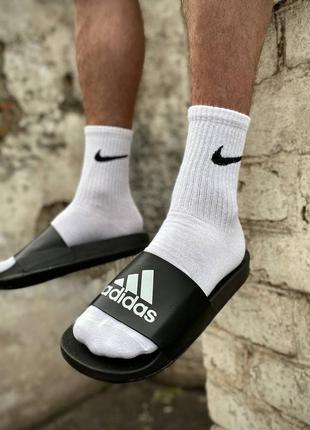 Мужские шлепанцы adidas black