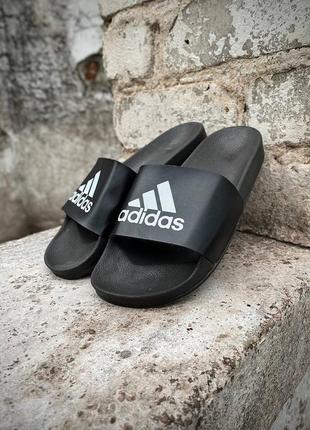 Чоловічі шльопанці adidas black5 фото