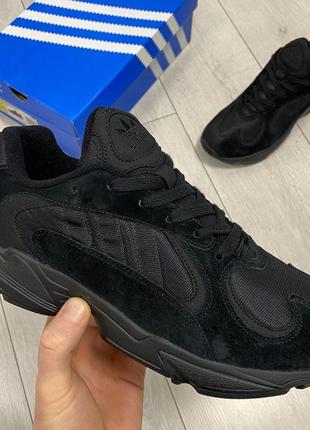 Кроссовки adidas yung 1 black женские и мужские адидас янг