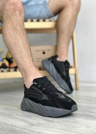 Кросівки чоловічі   adidas yeezy boost 700 v2 black 13 фото