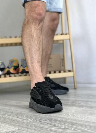 Кросівки чоловічі   adidas yeezy boost 700 v2 black 19 фото