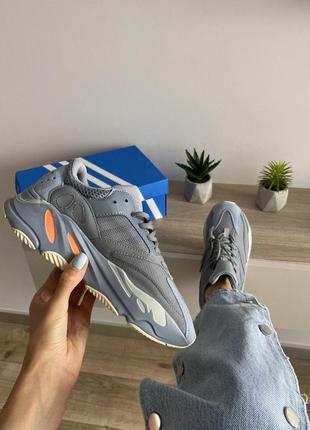 Чоловічі та жіночі кросівки adidas yeezy boost 700 inertia "grey"1 фото