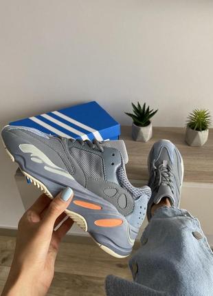 Чоловічі та жіночі кросівки adidas yeezy boost 700 inertia "grey"2 фото