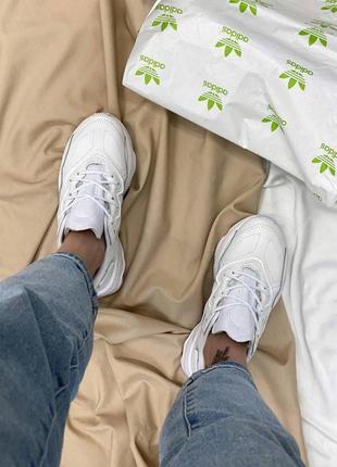 Мужские и женские кроссовки  adidas ozweego white7 фото