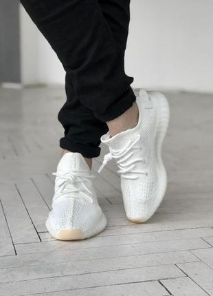 Мужские и женские кроссовки  adidas yeezy boost 350 v2  white cream6 фото