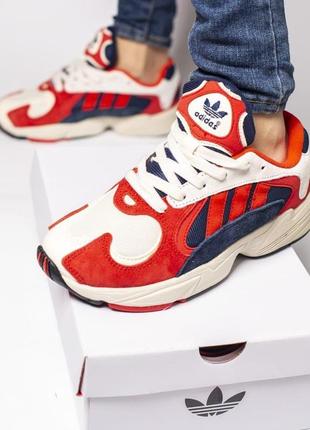 Женские кроссовки  adidas yung 1 red white9 фото