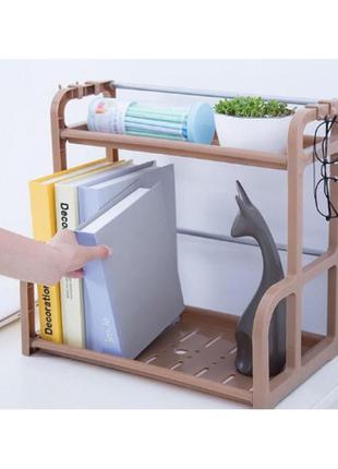 Стойка для специй kitchen seasoning shelf коричневая2 фото